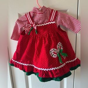 Rare edition two piece Christmas dress